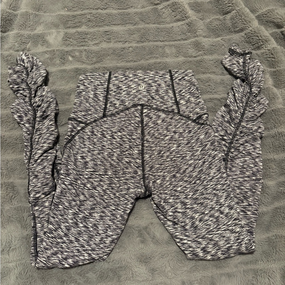 Lululemon Gray Ruffle Leggings